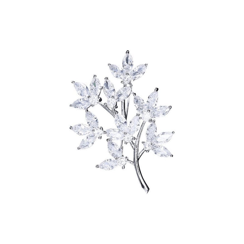 Summer Symphony Brooches Forest Platinum plated 