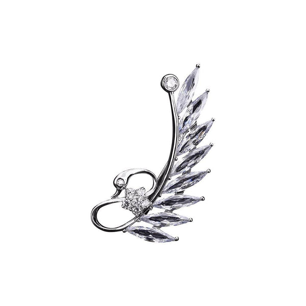 Angelic Wing Brooches Forest Platinum plated 