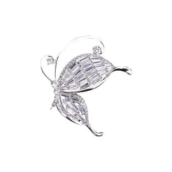 Butterfly Dream Brooches Forest Platinum plated 