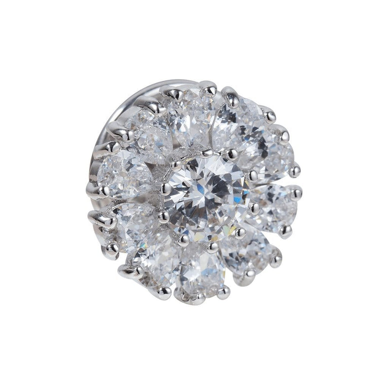 Cloistered Sparkle Brooches Forest Platinum plated 