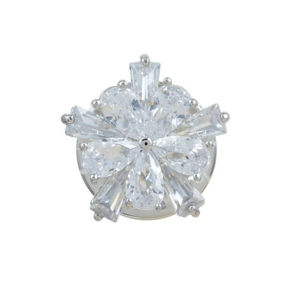 Heavenly Fleur Brooches Forest Platinum plated 