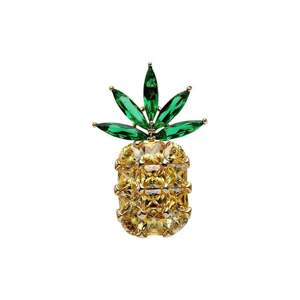 Pin-apple Brooches Forest 18k gold plated 