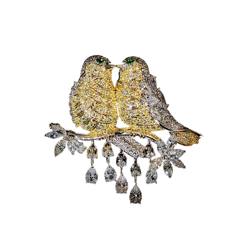 Lovebirds Brooches Shop At Forest gold 