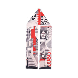 Aztec Hypnosis Scarves Forest White with black/red 