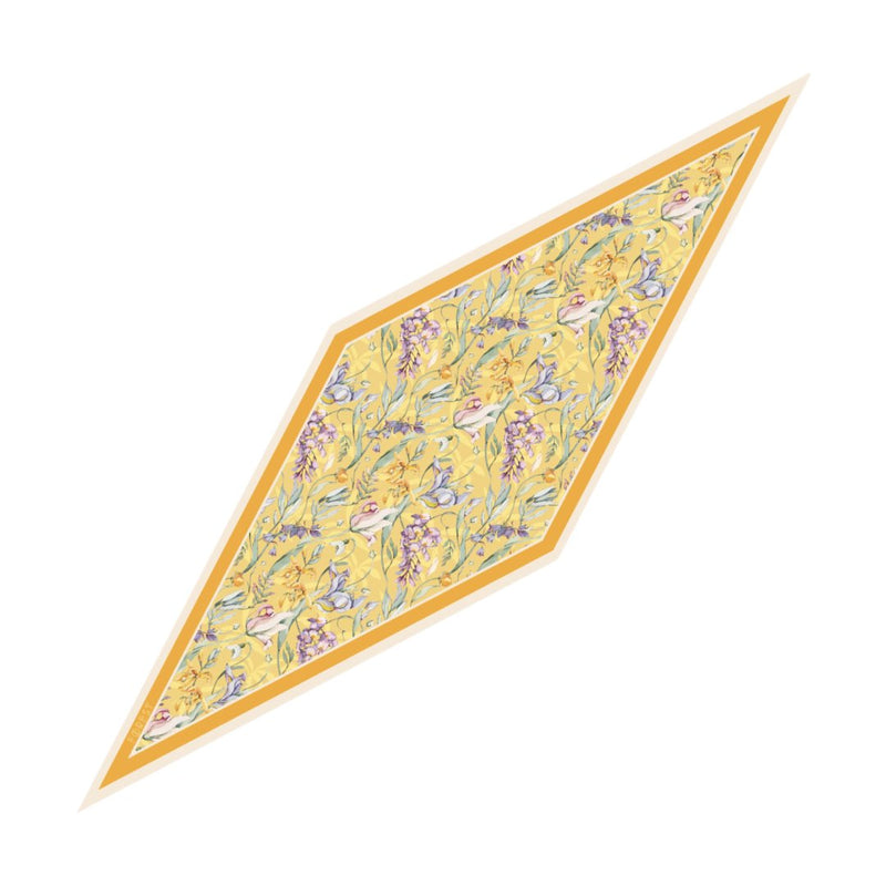 May Flower Scarves Shop At Forest Yellow Floral Kaleidoscope 