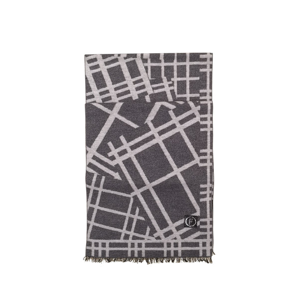 Lines Scarves Forest Light Grey 